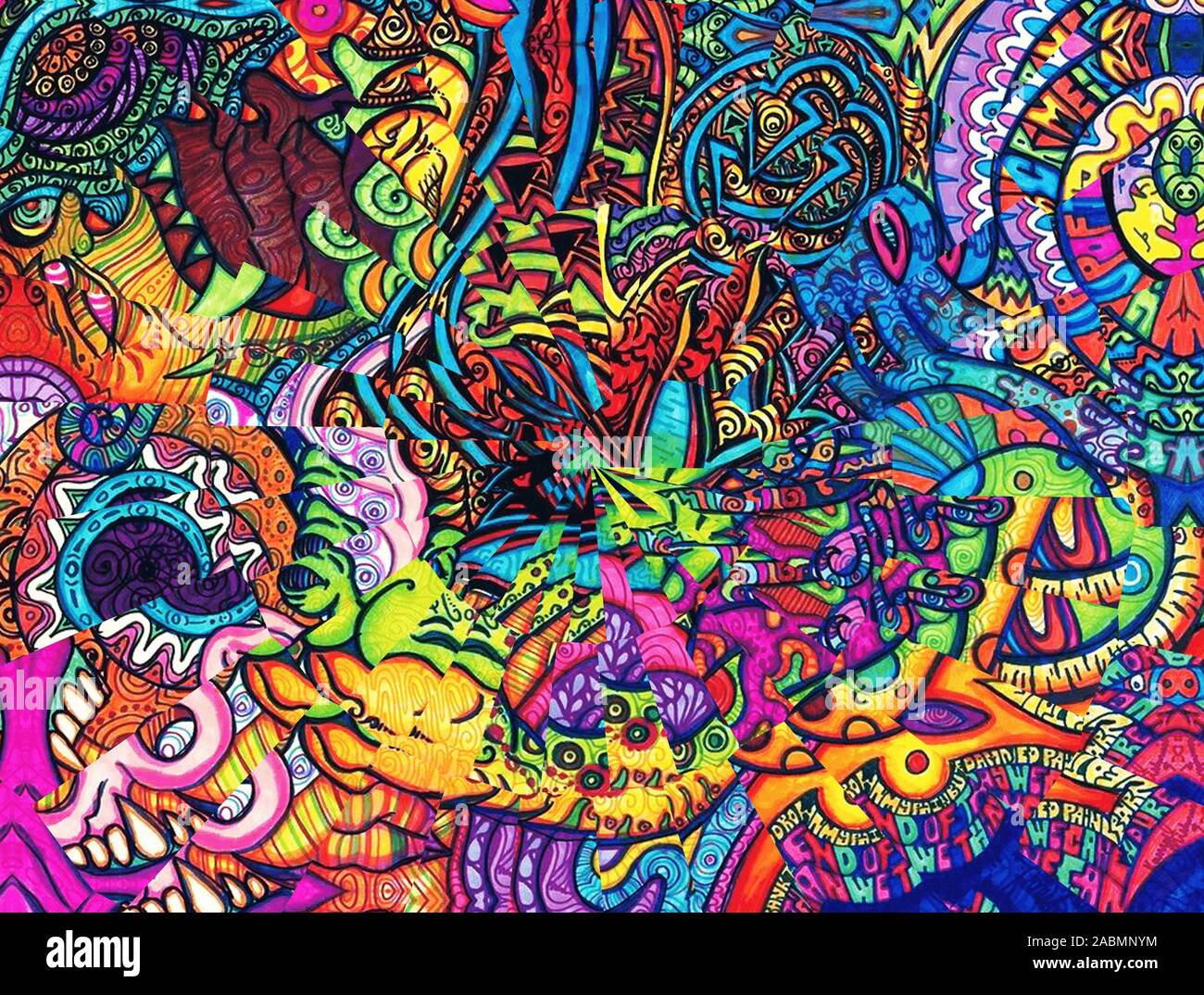 COLORFUL LSD WALLPAPERS Stock Photo - Alamy