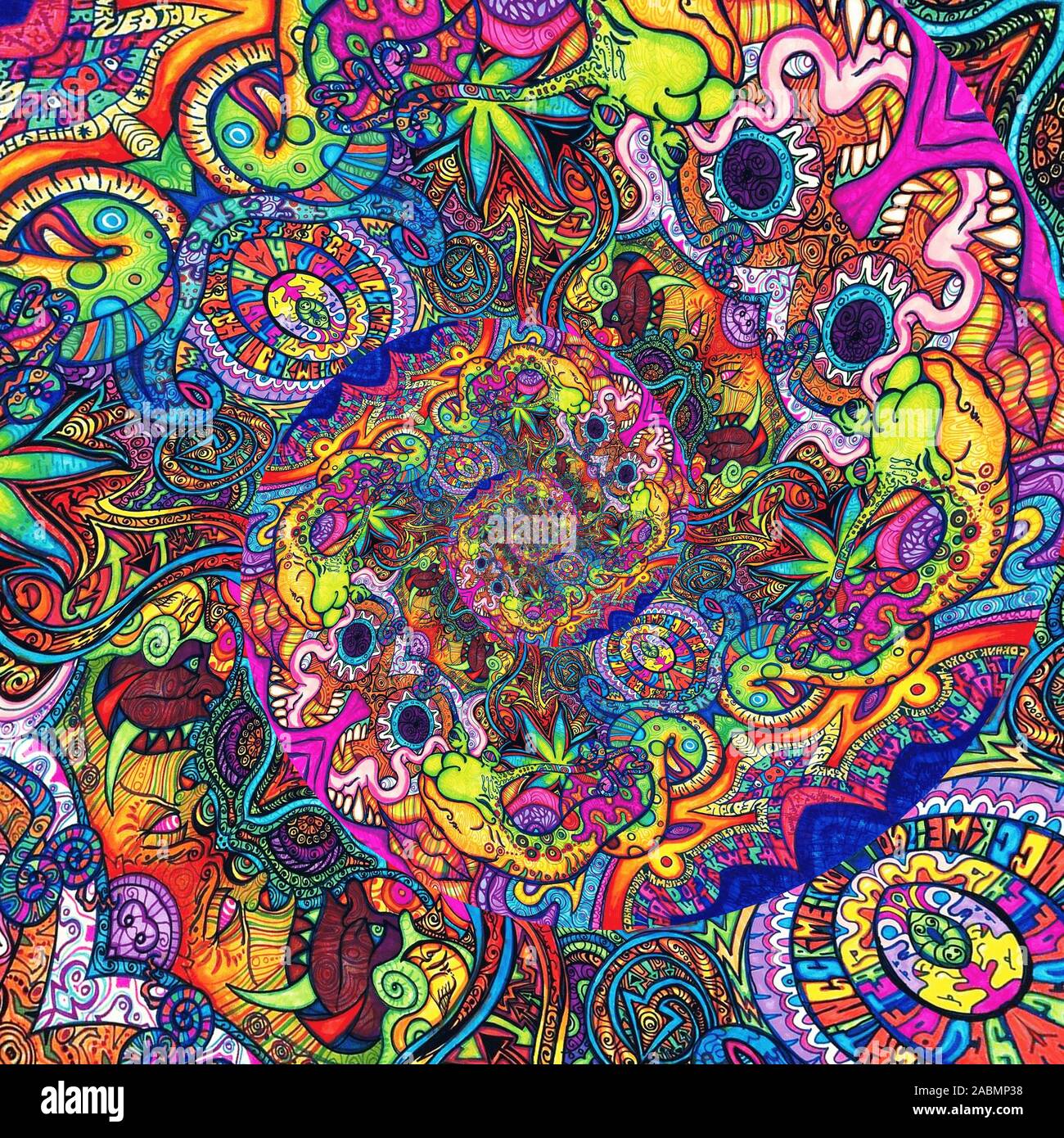 COLORFUL LSD WALLPAPERS Stock Photo - Alamy