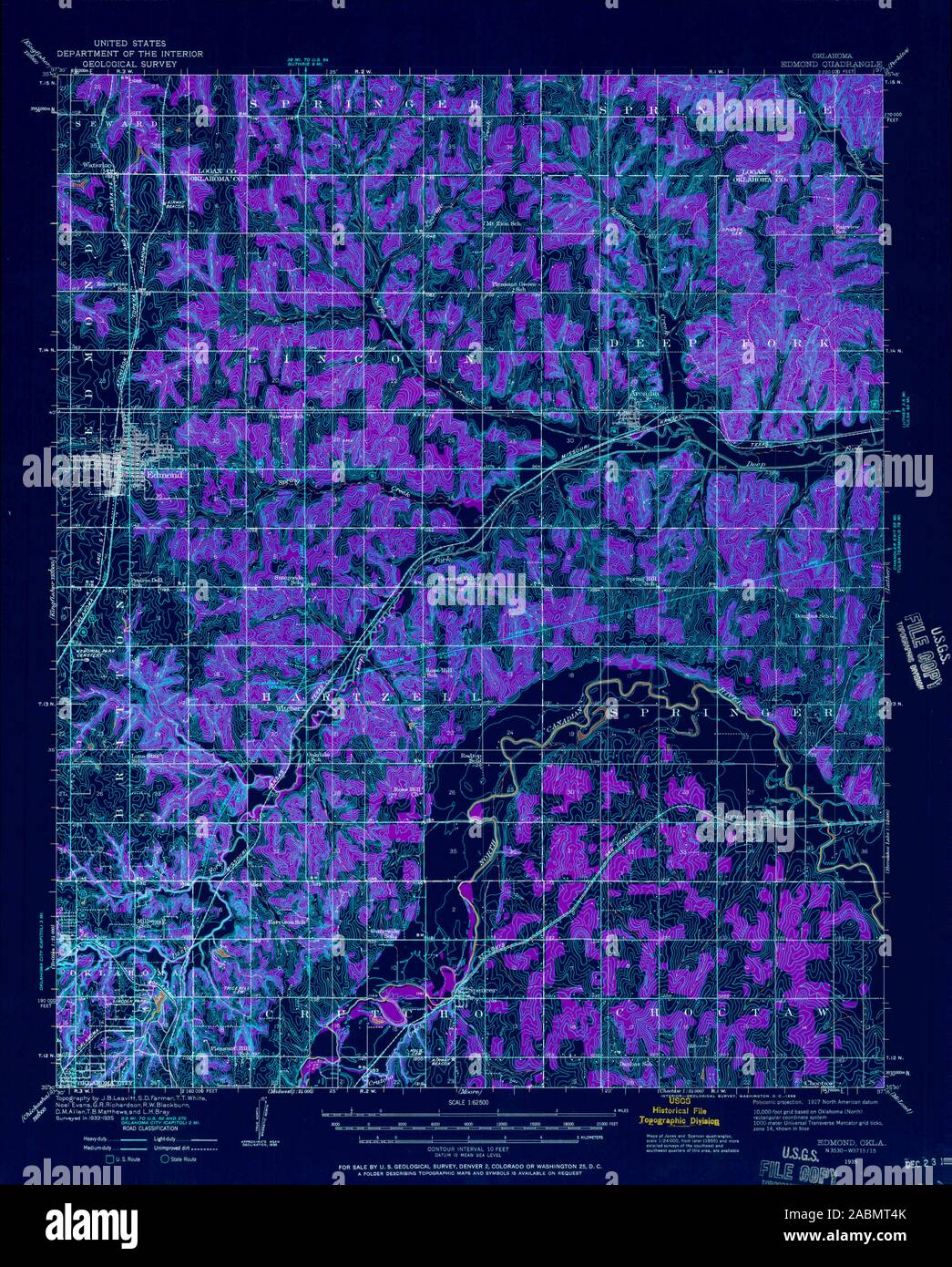 Map of edmond oklahoma hires stock photography and images Alamy