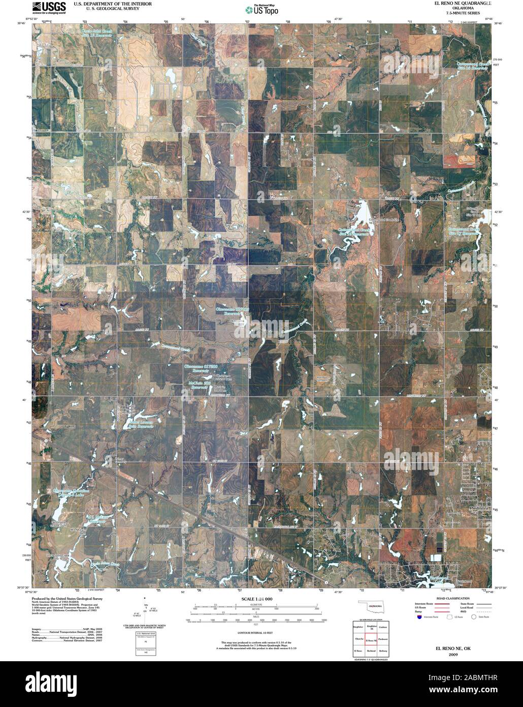 Reno oklahoma map Cut Out Stock Images & Pictures - Alamy