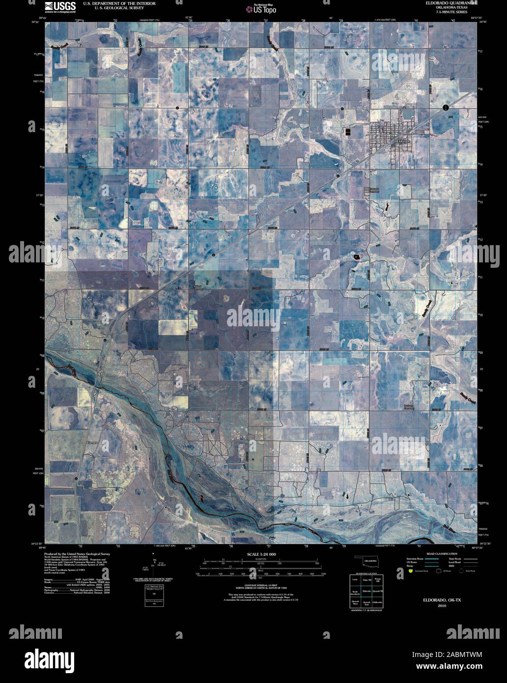Map of eldorado oklahoma hires stock photography and images Alamy