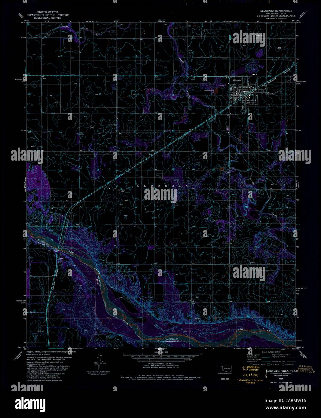Eldorado oklahoma map hires stock photography and images Alamy