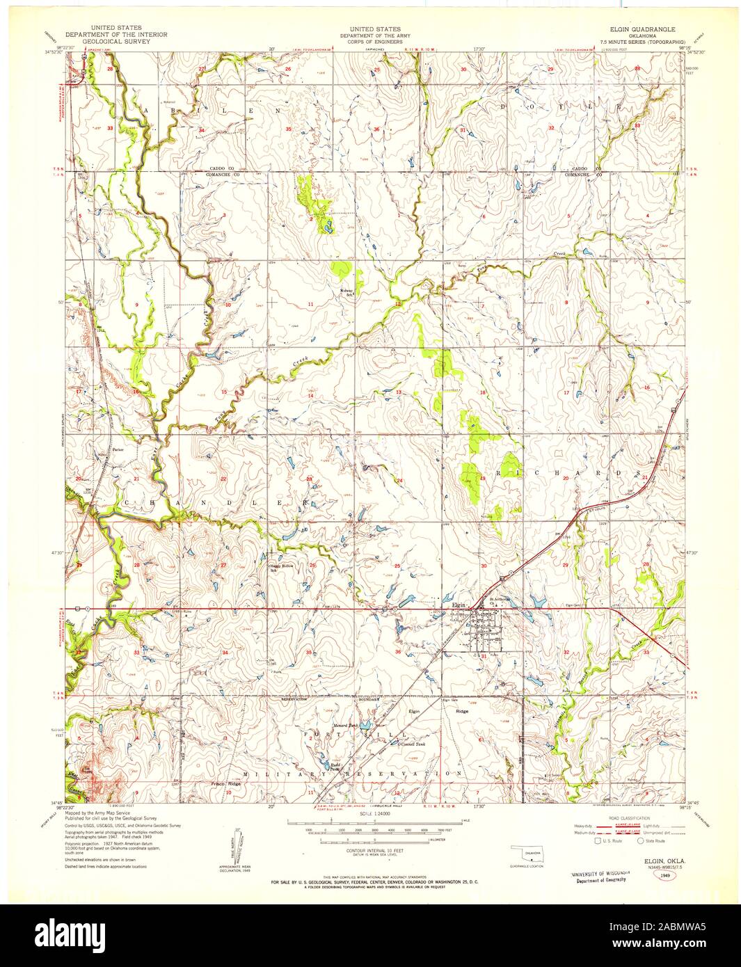 Map of elgin Cut Out Stock Images & Pictures Alamy