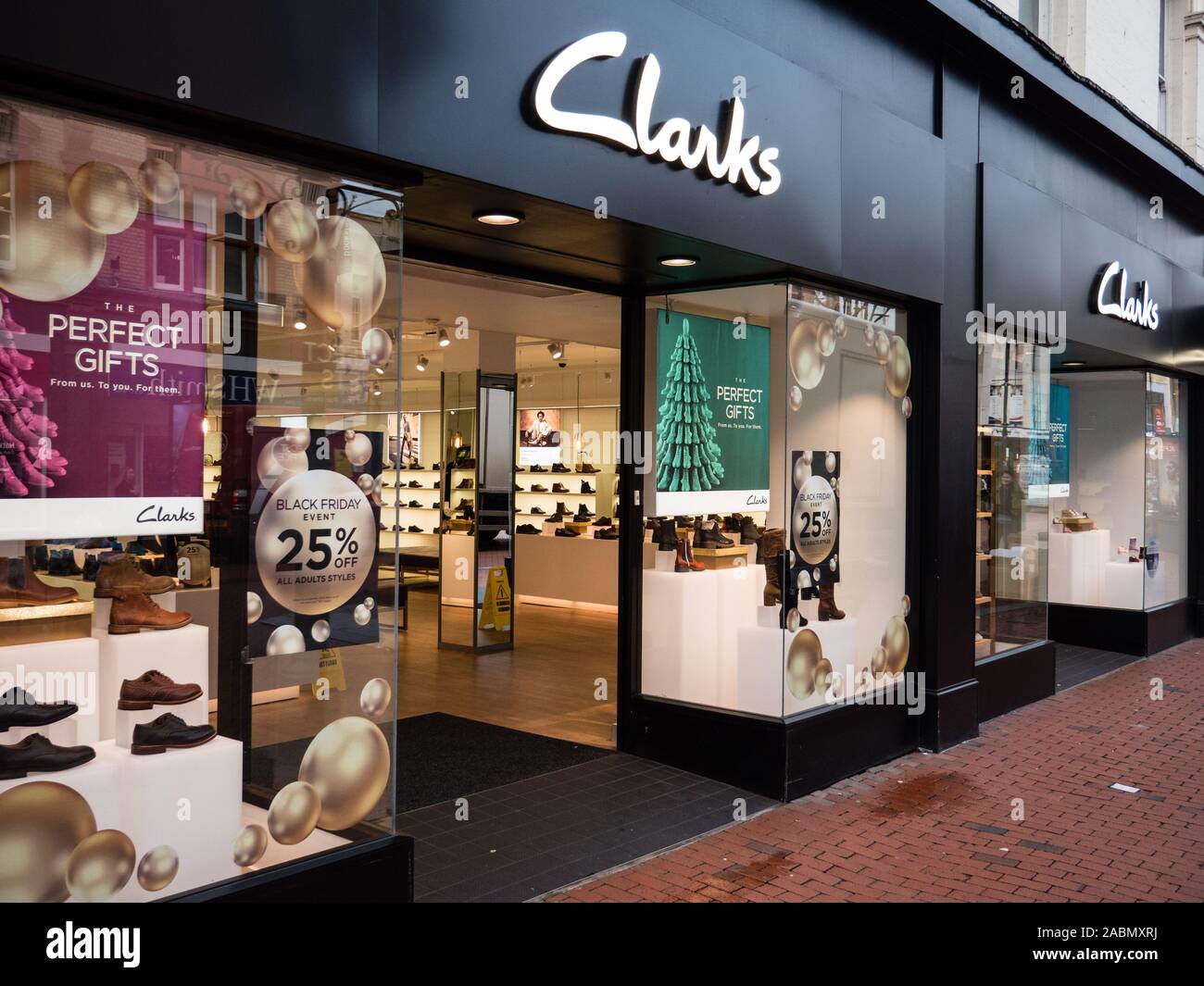 Clarks Shoe shop, Reading, Berkshire, England, UK,GB Stock Photo - Alamy
