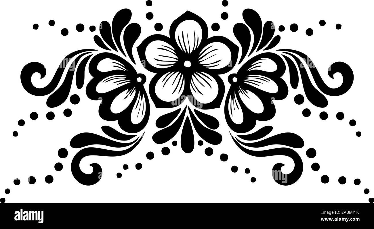 vector flower designs and background and borders Stock Photo