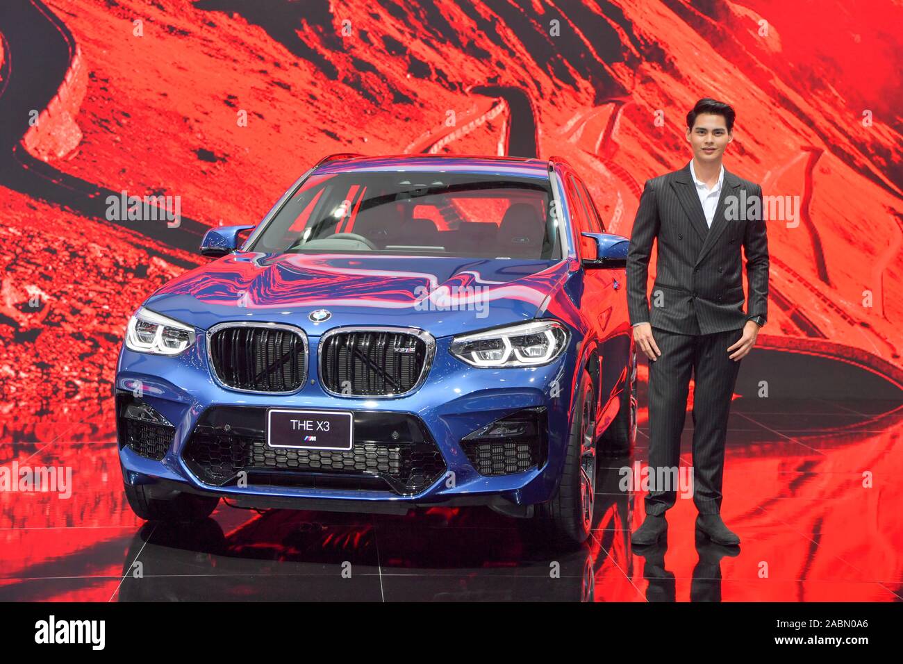 NONTHABURI - NOVEMBER 28: BMW THE X3 car on display at The 36th Thailand International Motor Expo 2019 on November 28, 2019 Nonthaburi, Thailand. Stock Photo