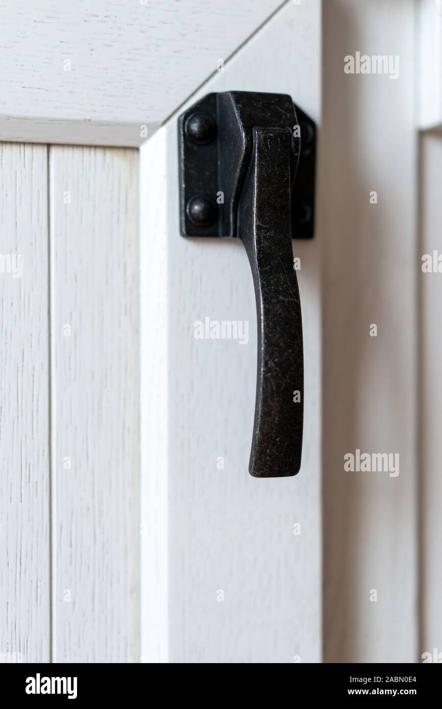 beautiful modern white kitchen drawers made of solid wood closeup