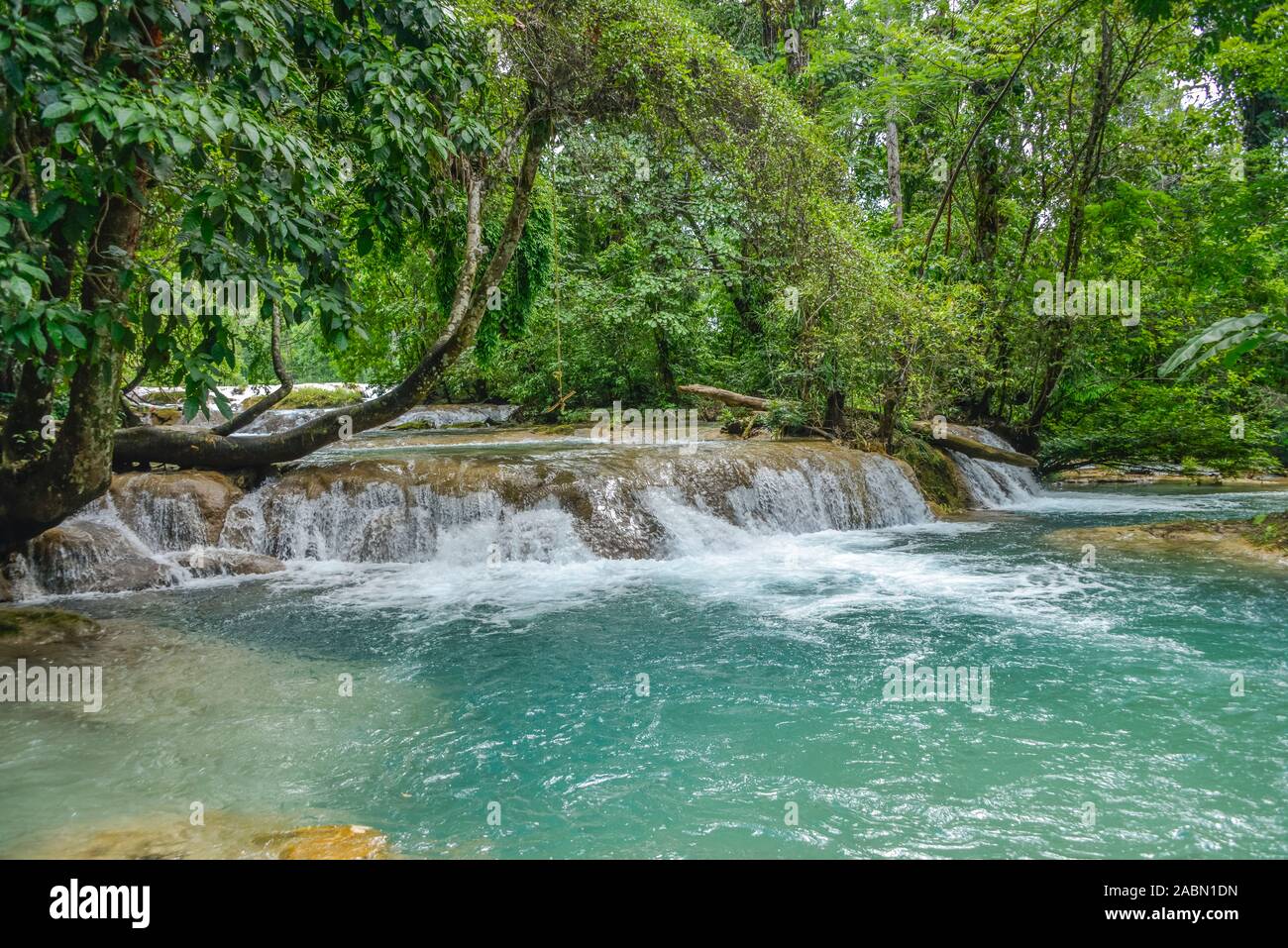 Wasserfälle Agua Azul, Chiapas, Mexiko Stock Photo