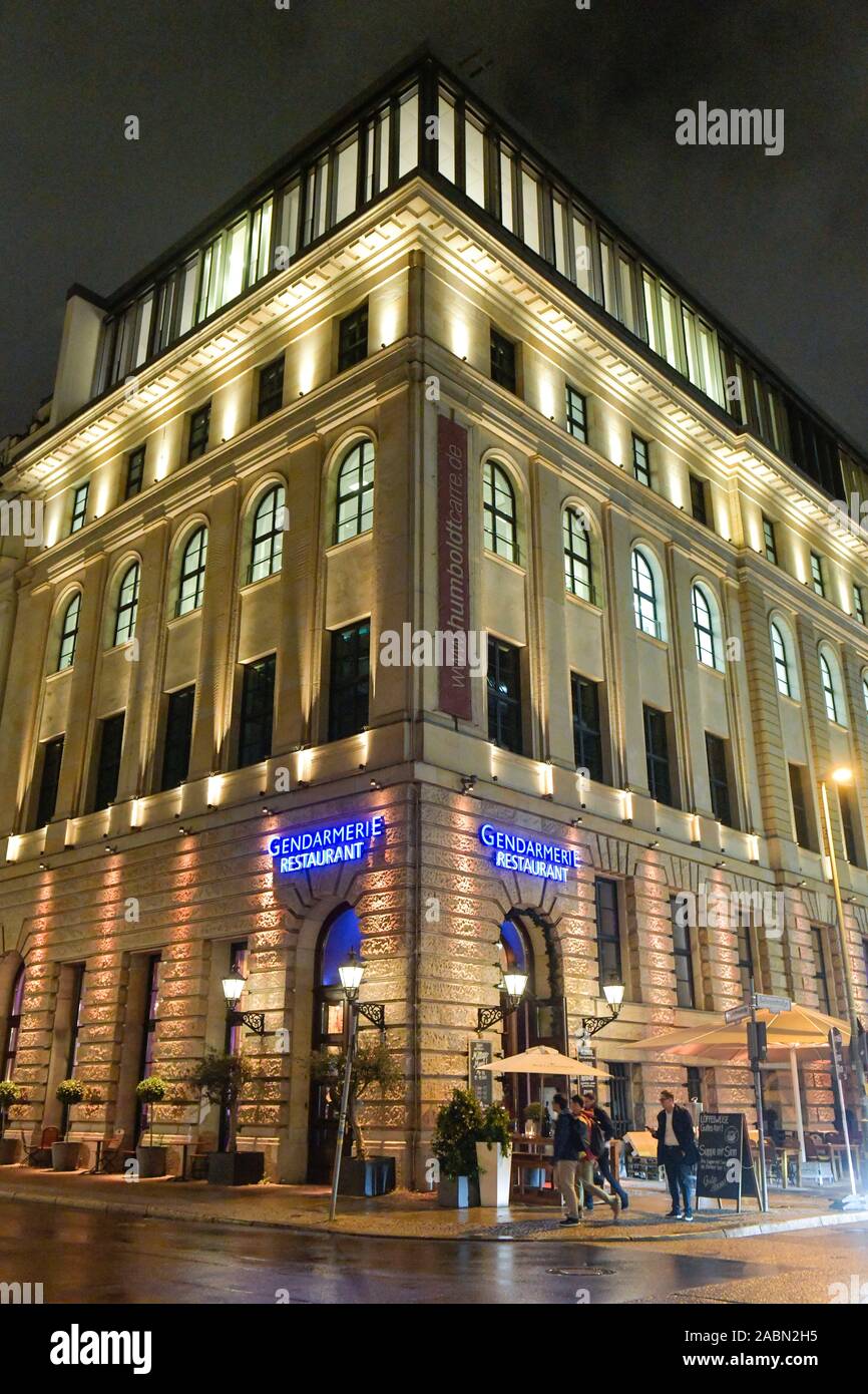 Gendarmerie Restaurant, Humboldt Carre, Behrenstraße, Mitte, Berlin, Deutschland Stock Photo