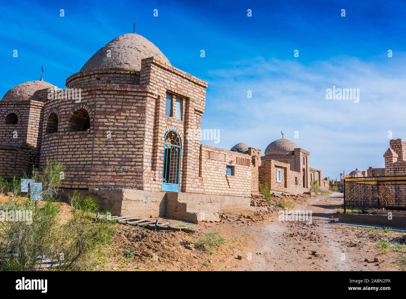 Historical Mizdakhan Necropolis around the city of Nukus in Uzbekistan