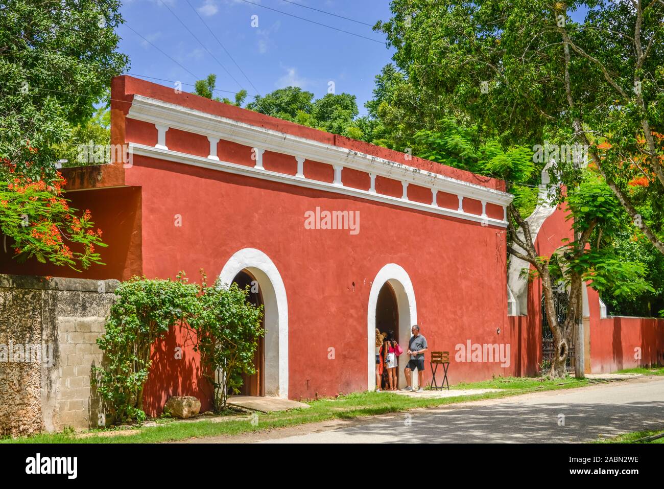 Lagerhaus, Hacienda Sotuta de Peon, Yucatan, Mexiko Stock Photo