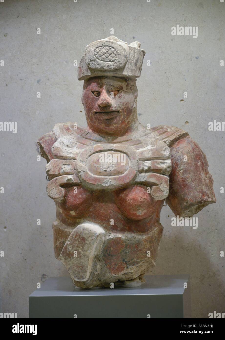 Exponat, Steinfigur, Mayamuseum "Gran Museo del Mundo Maya", Merida
