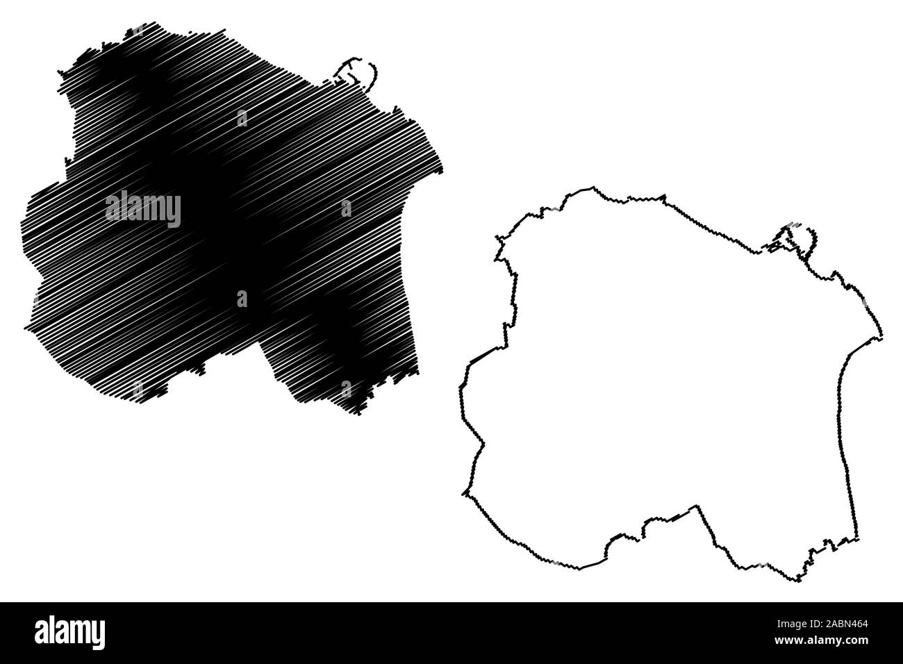 Zhite Map Laoghaire rathdown Black and White Stock Photos & Images - Alamy