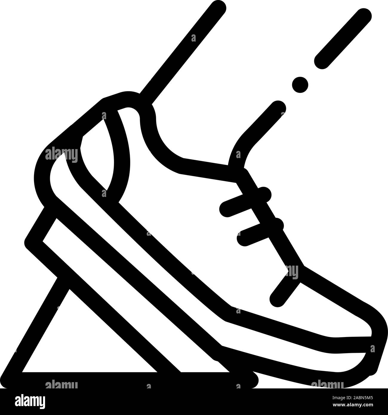 Pads Running from Low Start Icon Vector Outline Illustration Stock ...