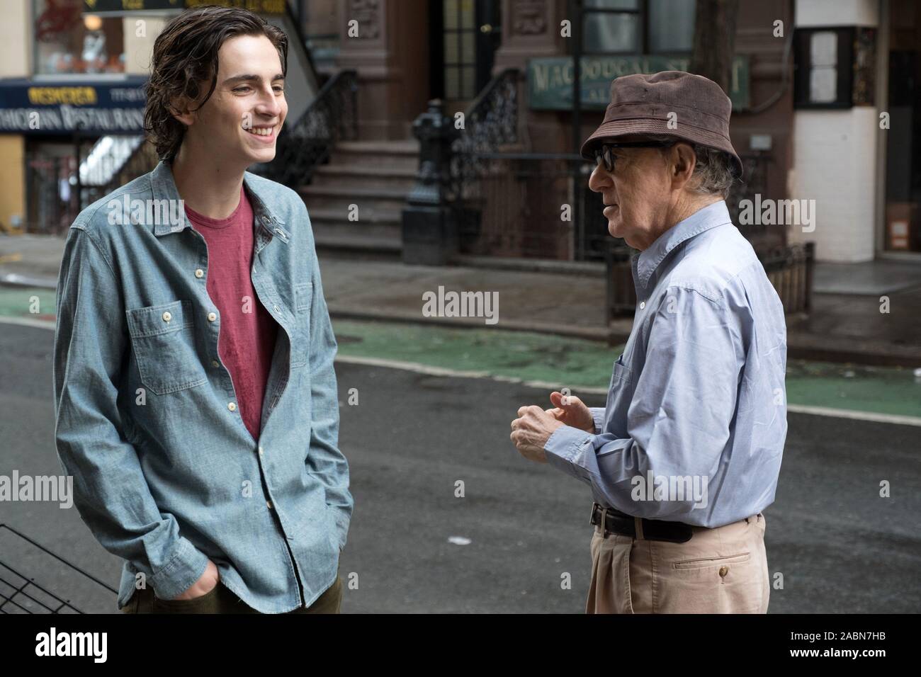 Timothée Chalamet A Rainy Day in New York Gatsby Blazer