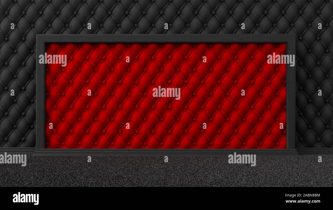 Interior background studio frame. . 3d rendering 3d illustration Stock ...