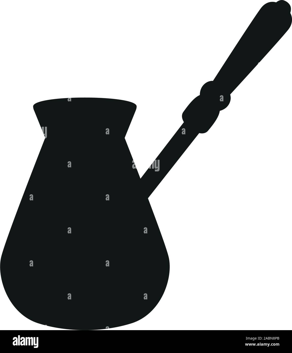 Coffee cezve icon black on white background Stock Vector