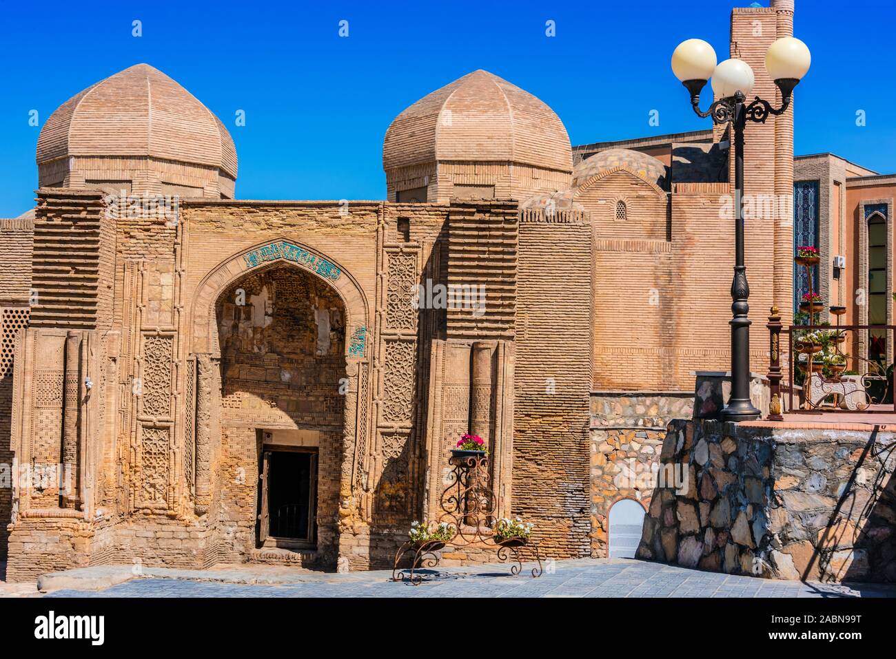 Architecture of Historic Centre of Bukhara, Uzbekistan. Stock Photo