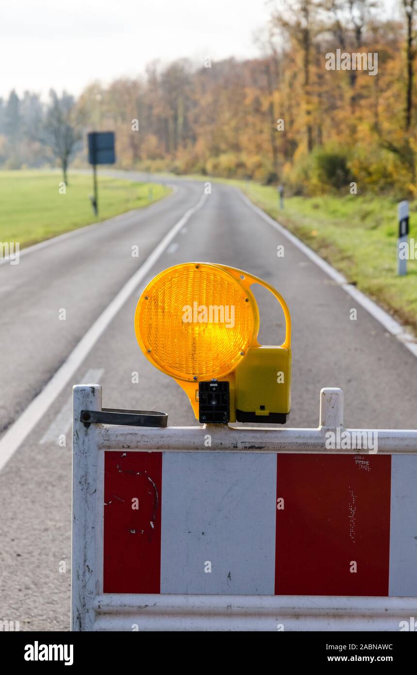 Closed Lane Ahead High Resolution Stock Photography And Images Alamy