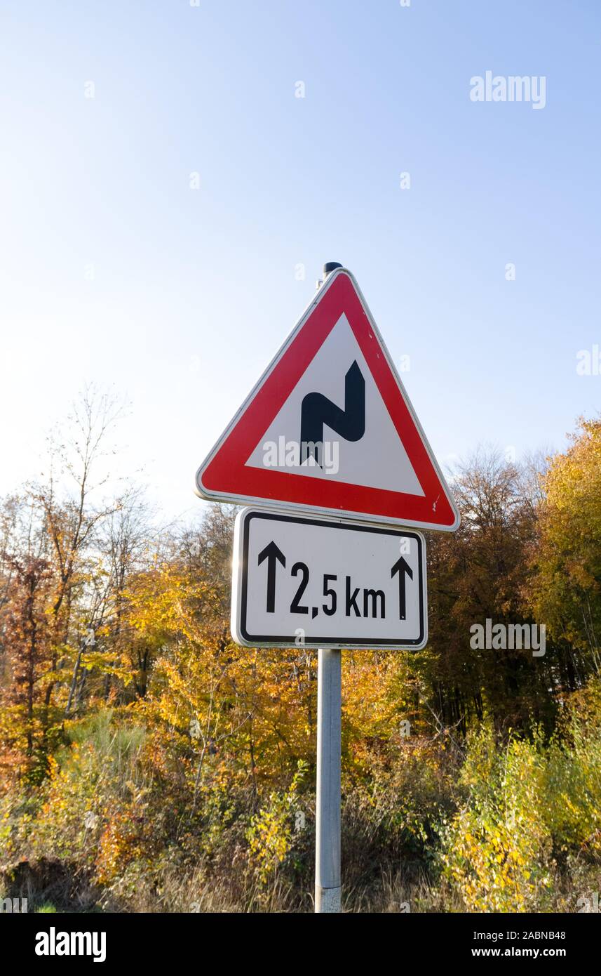 Kilometer Road Sign High Resolution Stock Photography And Images Alamy