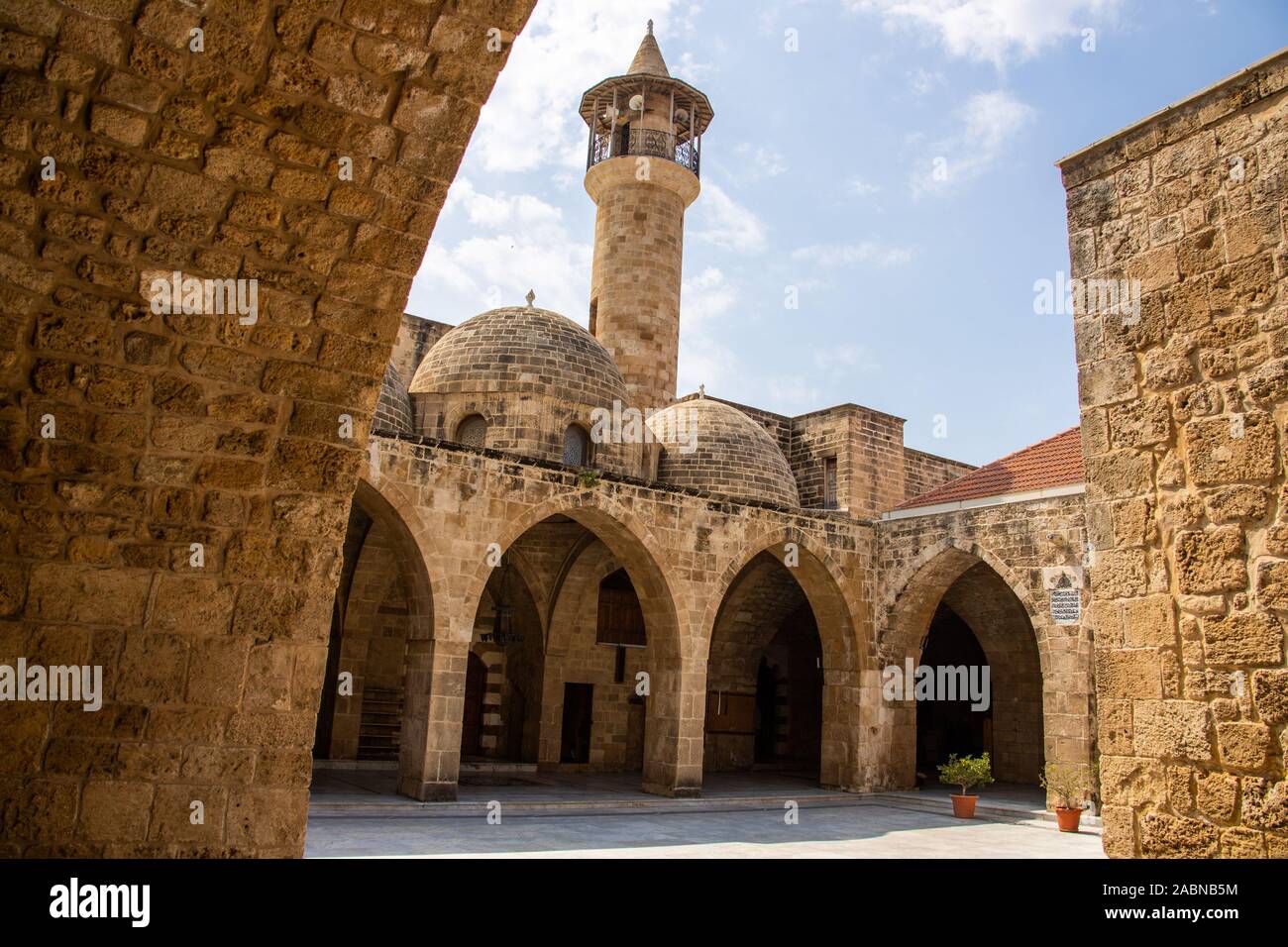El Omari Great Mosque, Sidon, Lebanon Stock Photo