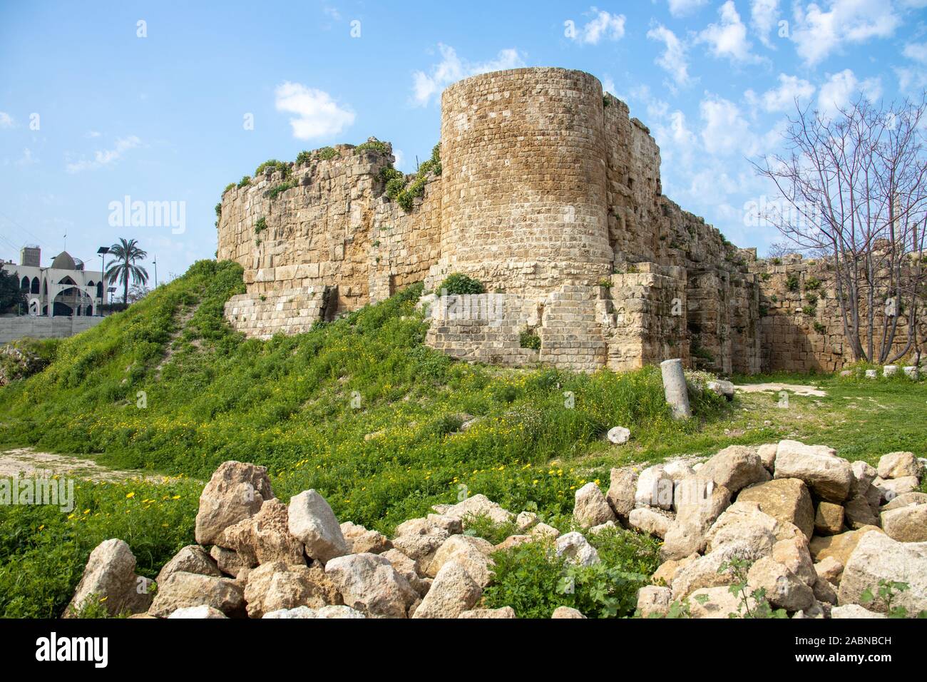 St. Louis Castle, Sidon, Lebanon Stock Photo