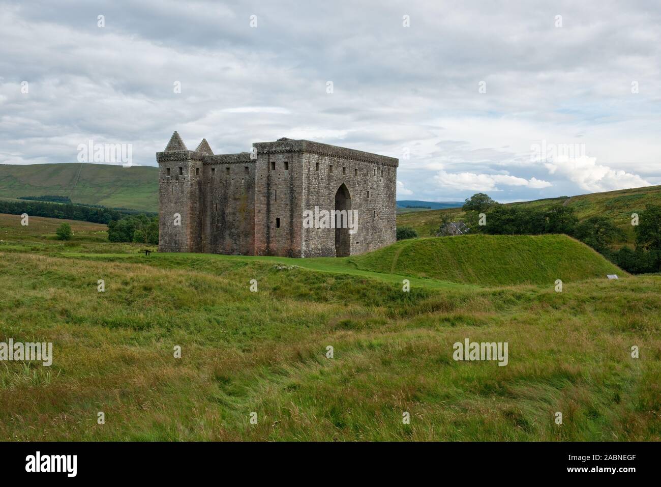 Hermitage Castle. Historic Scotland. Scottish Borders Stock Photo