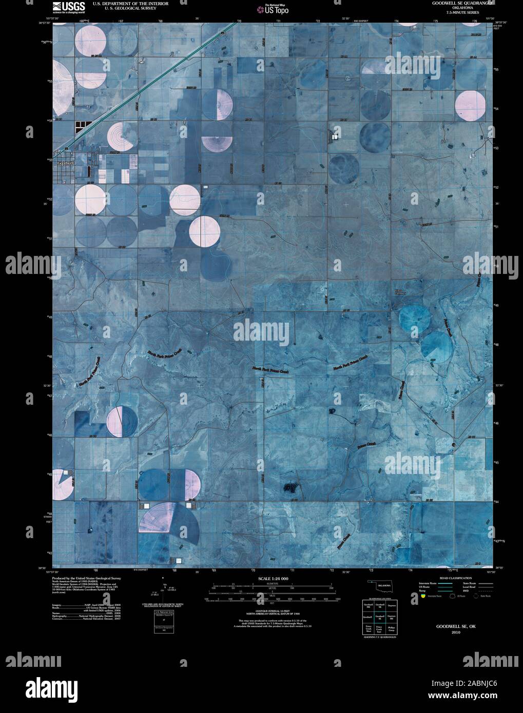 Map of goodwell hires stock photography and images Alamy