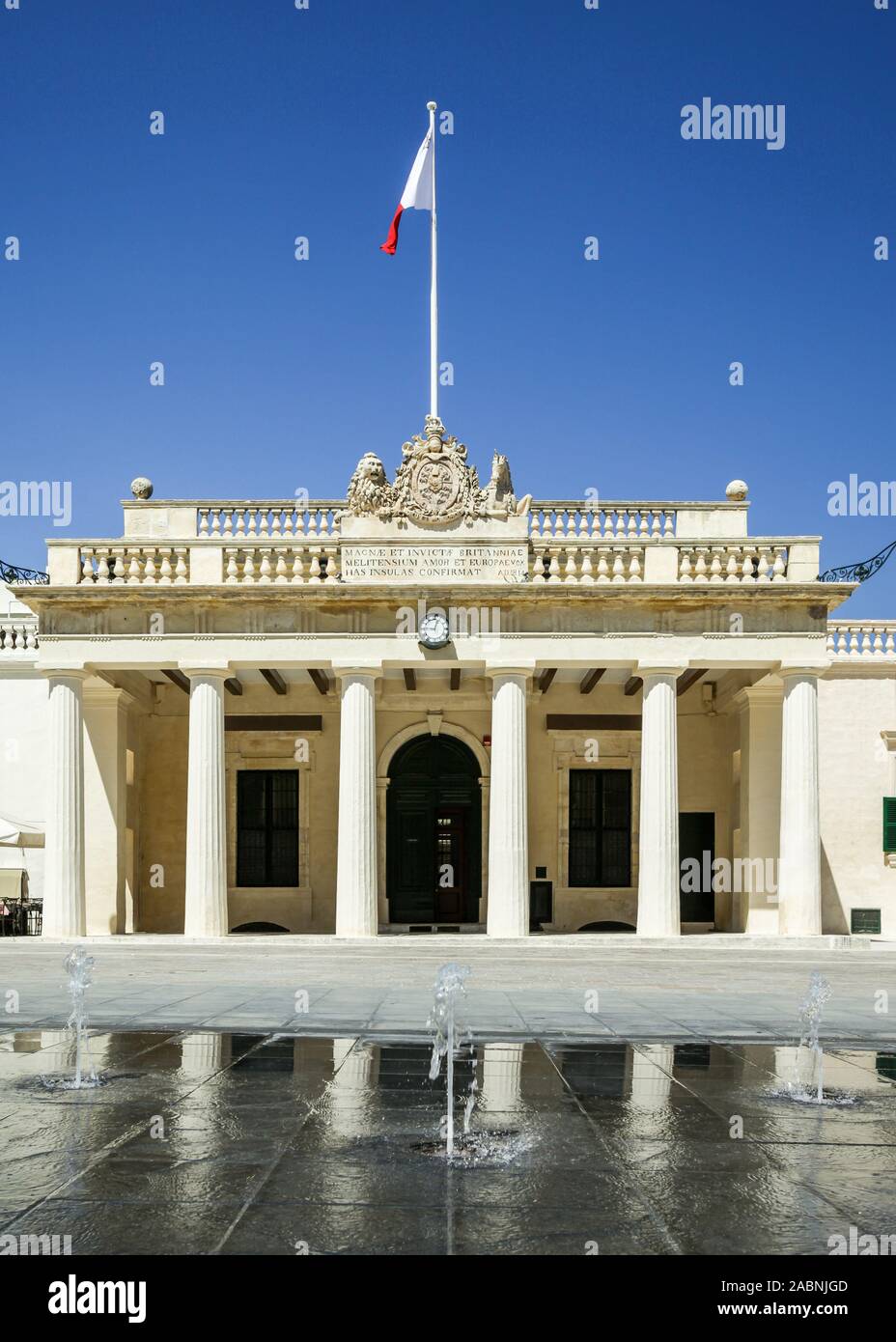 The Main Guard, Valletta, Malta. The façade to the Guardia della Piazza