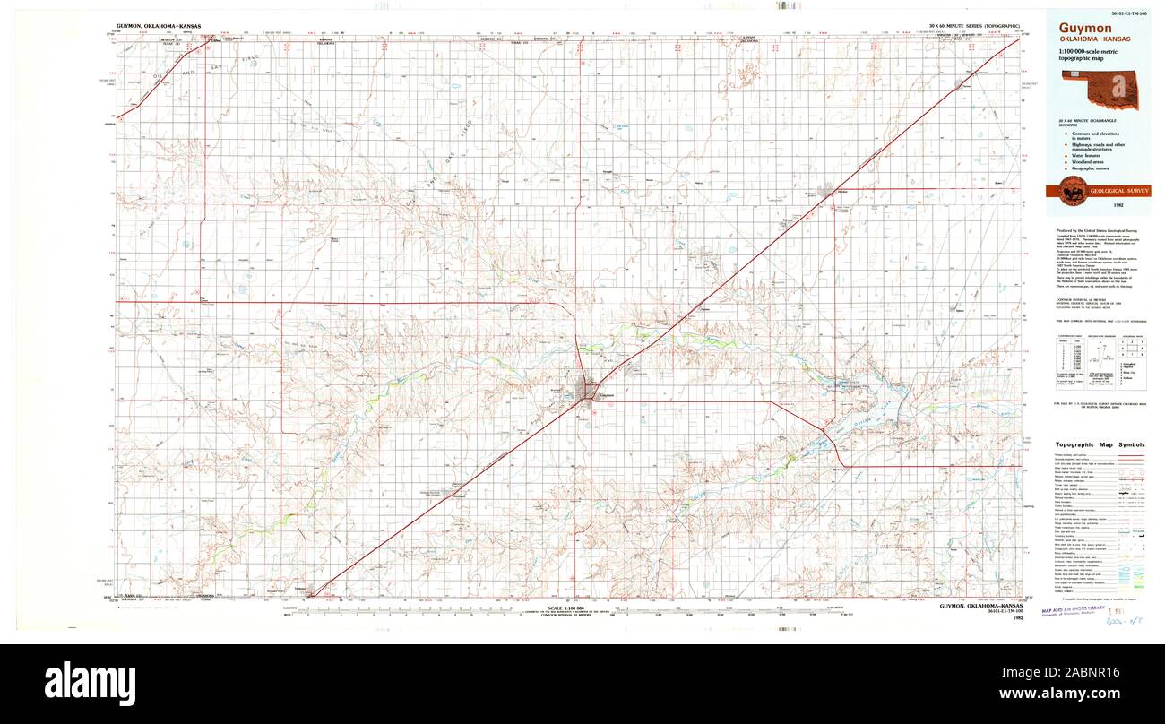 Guymon map hires stock photography and images Alamy