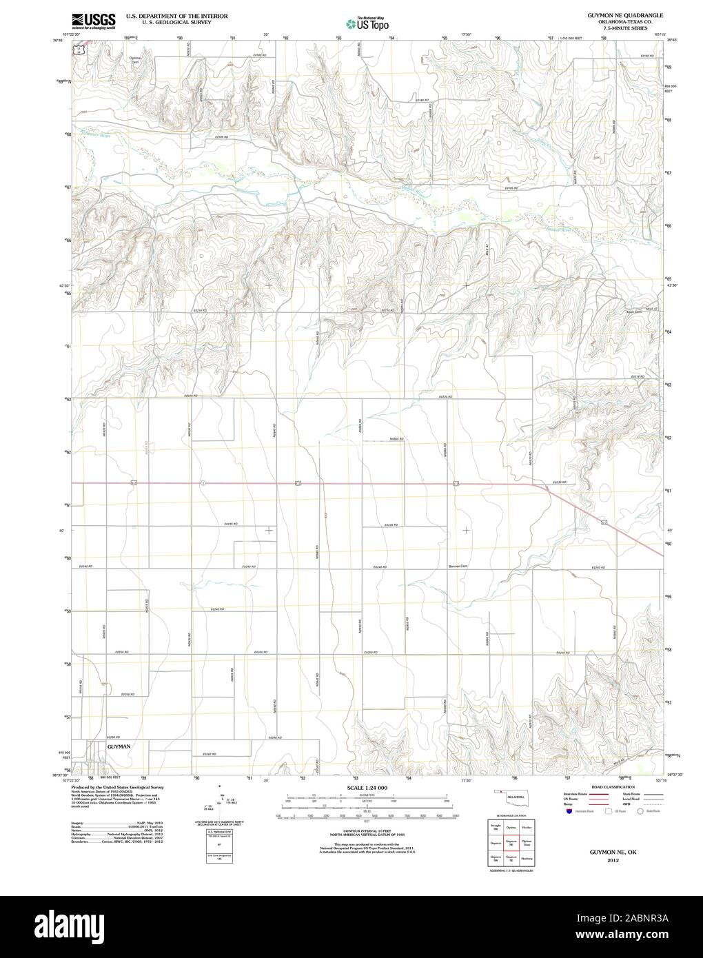 Map of guymon hires stock photography and images Alamy