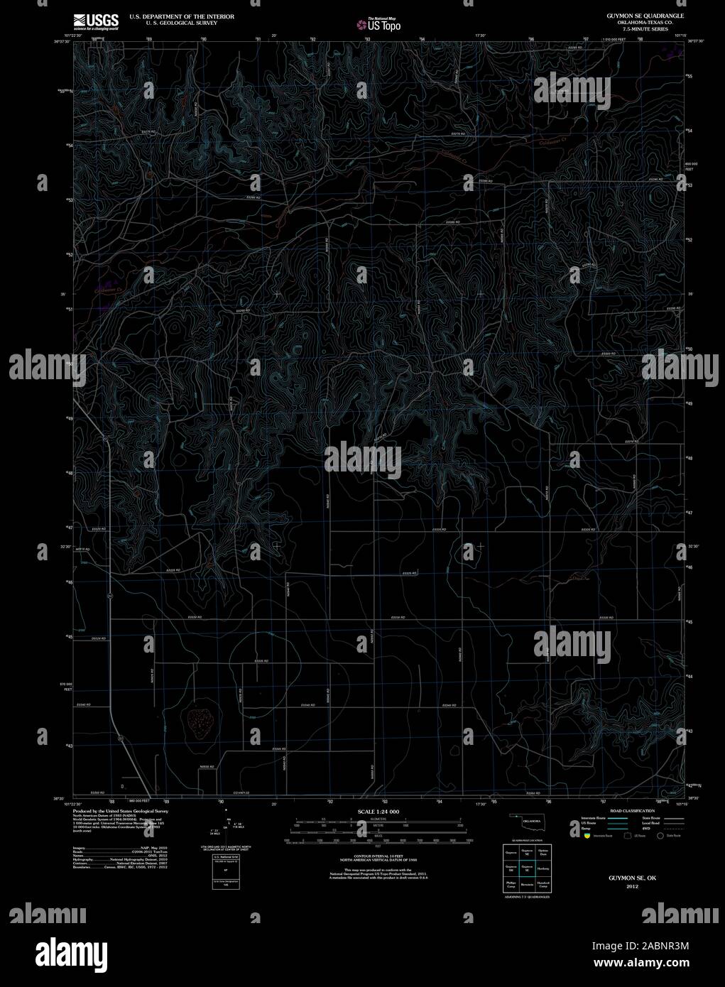 Guymon oklahoma map hires stock photography and images Alamy