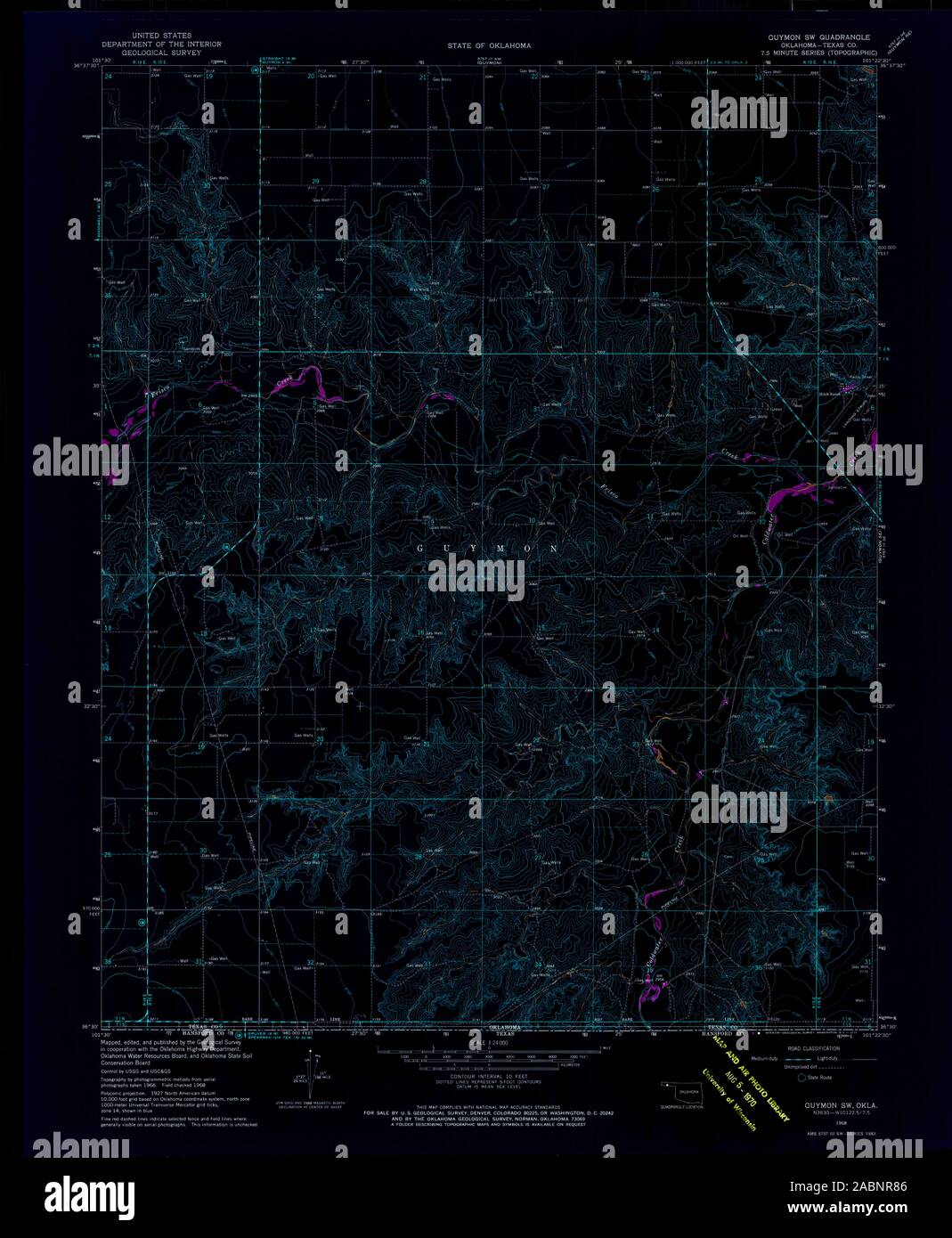 Map of guymon hires stock photography and images Alamy