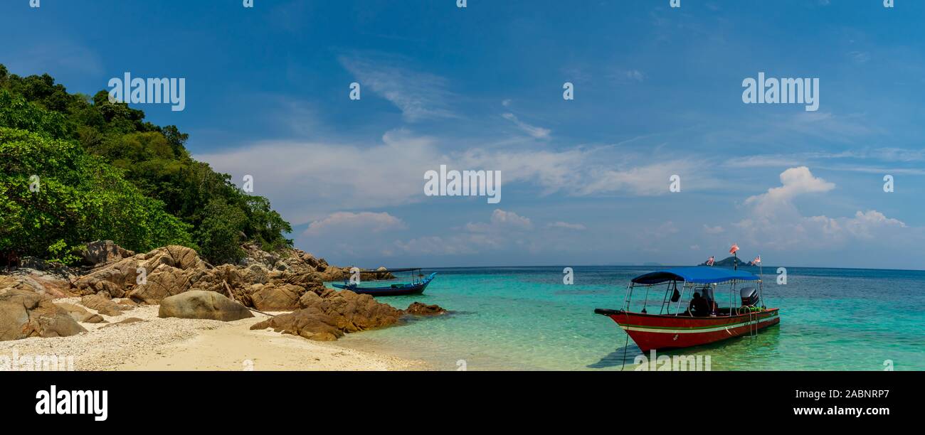 Rawa Island, Perhentian Islands, Malaysia; 18-May-2019; The boat and ...