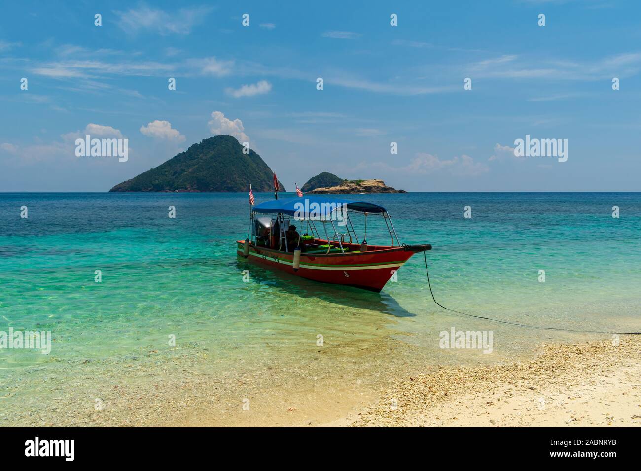 Rawa Island, Perhentian Islands, Malaysia; 18-May-2019; The boat and ...