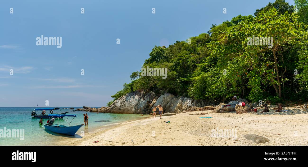 Rawa Island, Perhentian Islands, Malaysia; 18-May-2019; The boat and ...
