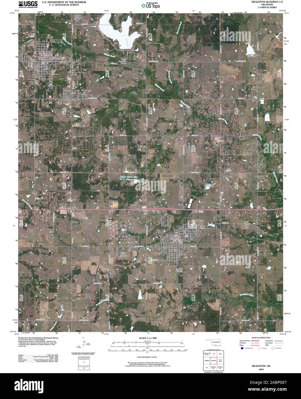 Healdton oklahoma map Cut Out Stock Images & Pictures Alamy