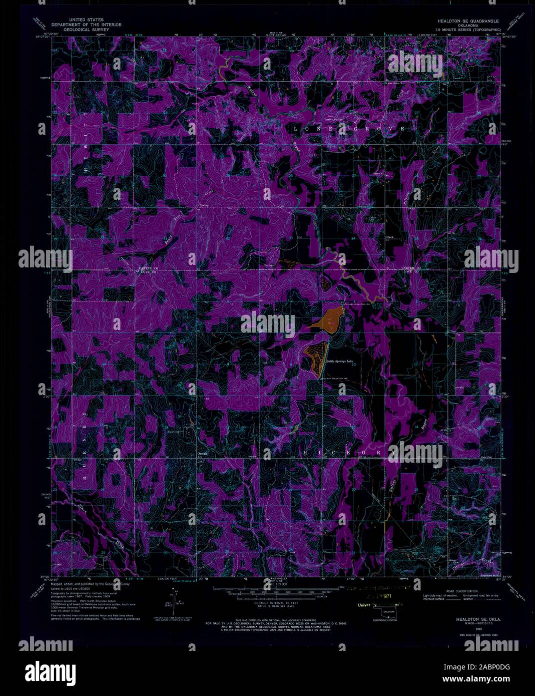 Healdton oklahoma map hires stock photography and images Alamy