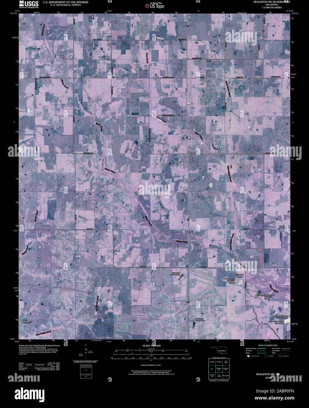 Healdton oklahoma map hires stock photography and images Alamy