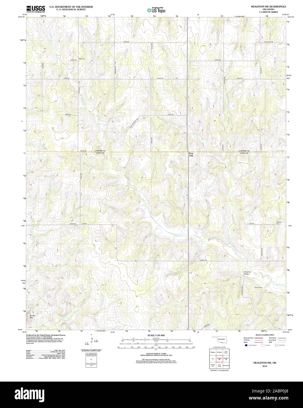 Healdton map hires stock photography and images Alamy