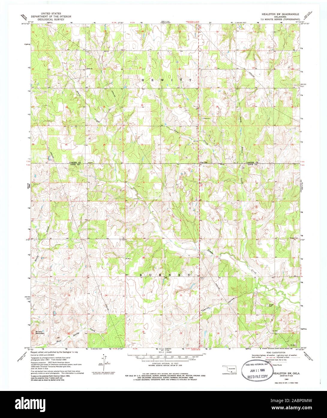 Healdton oklahoma map hires stock photography and images Alamy