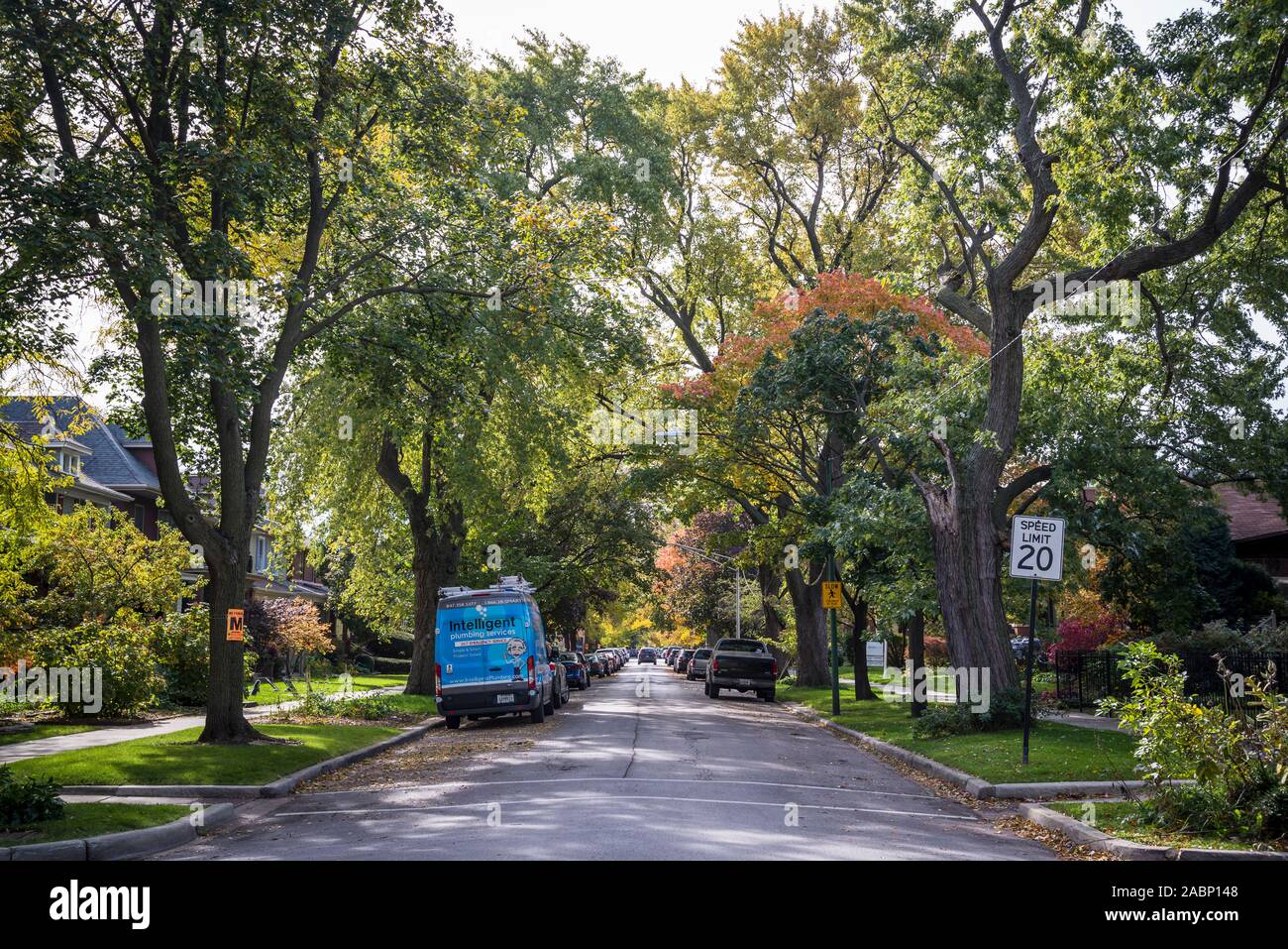 Residential Area Chicago High Resolution Stock Photography and Images