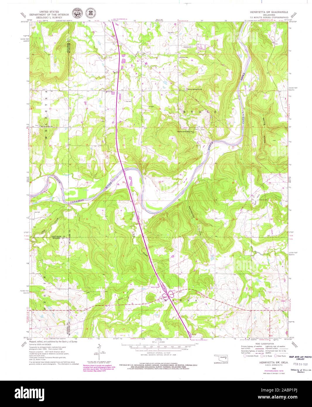Henryetta oklahoma map Cut Out Stock Images & Pictures Alamy