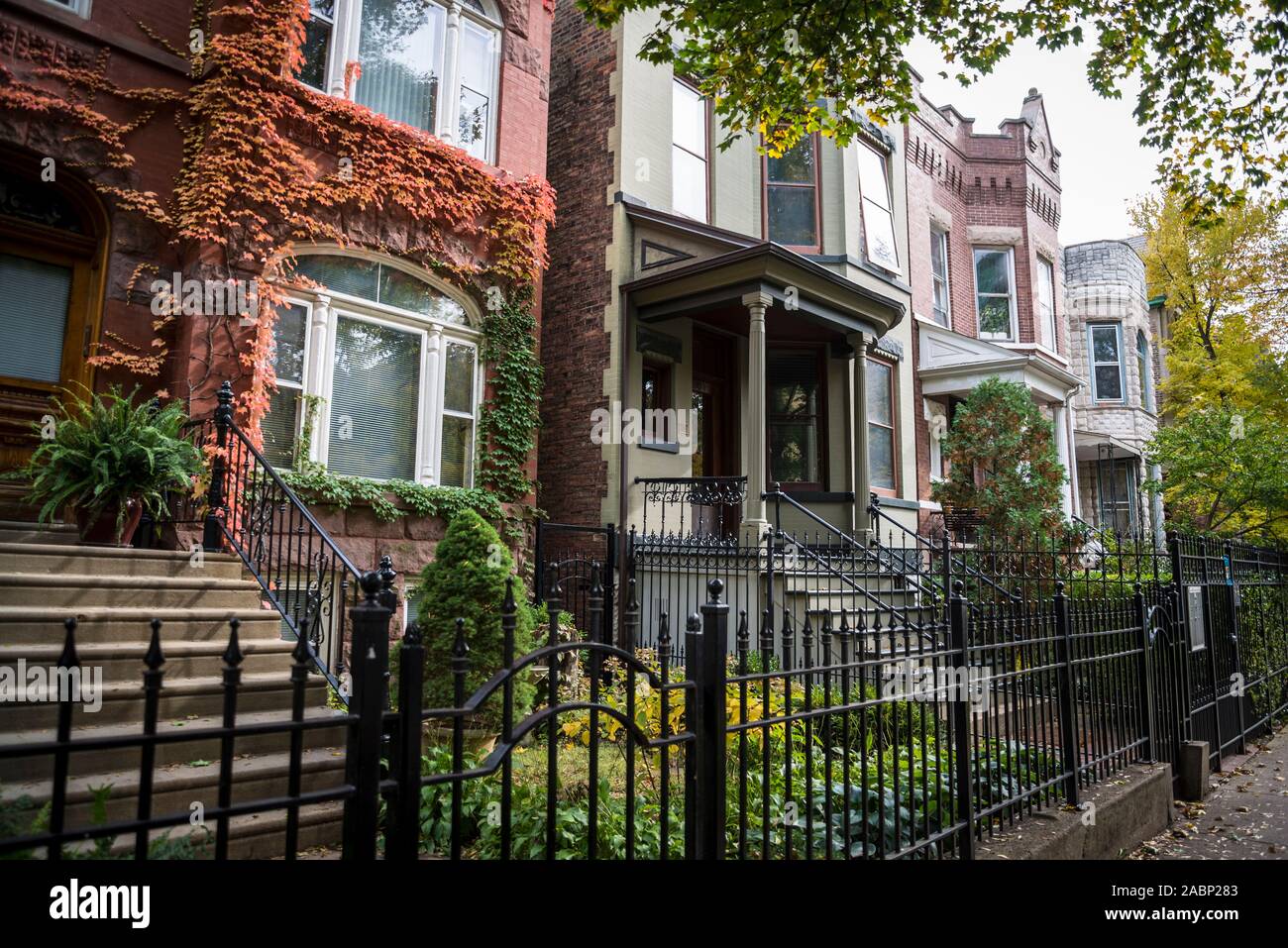 Wicker Park Historic District, a residential neighbourhood, Chicago