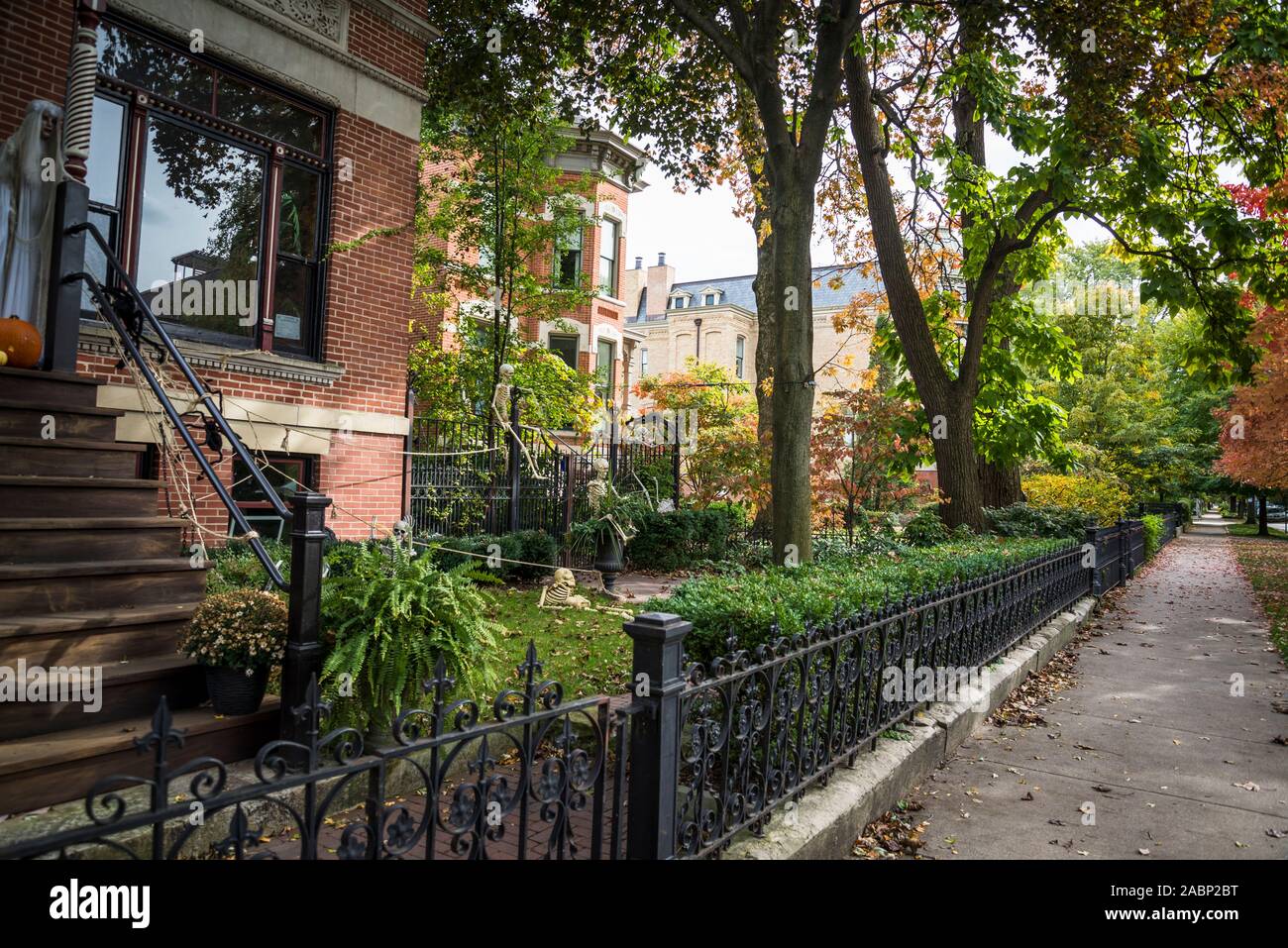 Wicker Park Historic District, a residential neighbourhood, Chicago