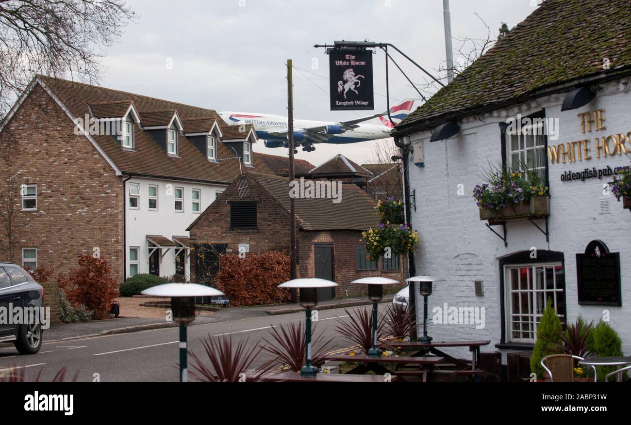 The picturesque village of Longford near Heathrow Airport, a village
