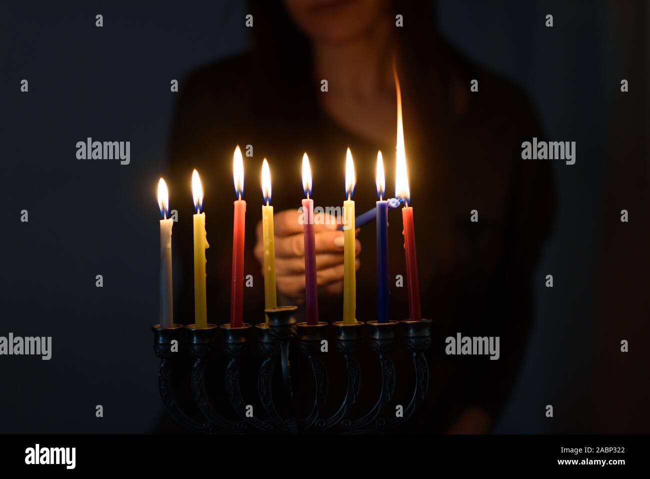 Menorah Lighting Stock Photos & Menorah Lighting Stock Images Alamy
