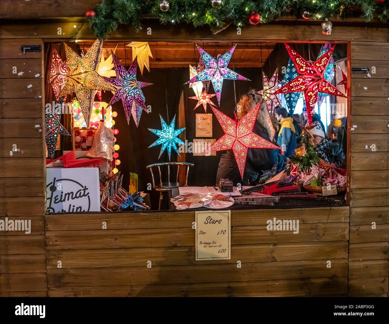 Hanging Illuminated Star Christmas Decorations For Sale At
