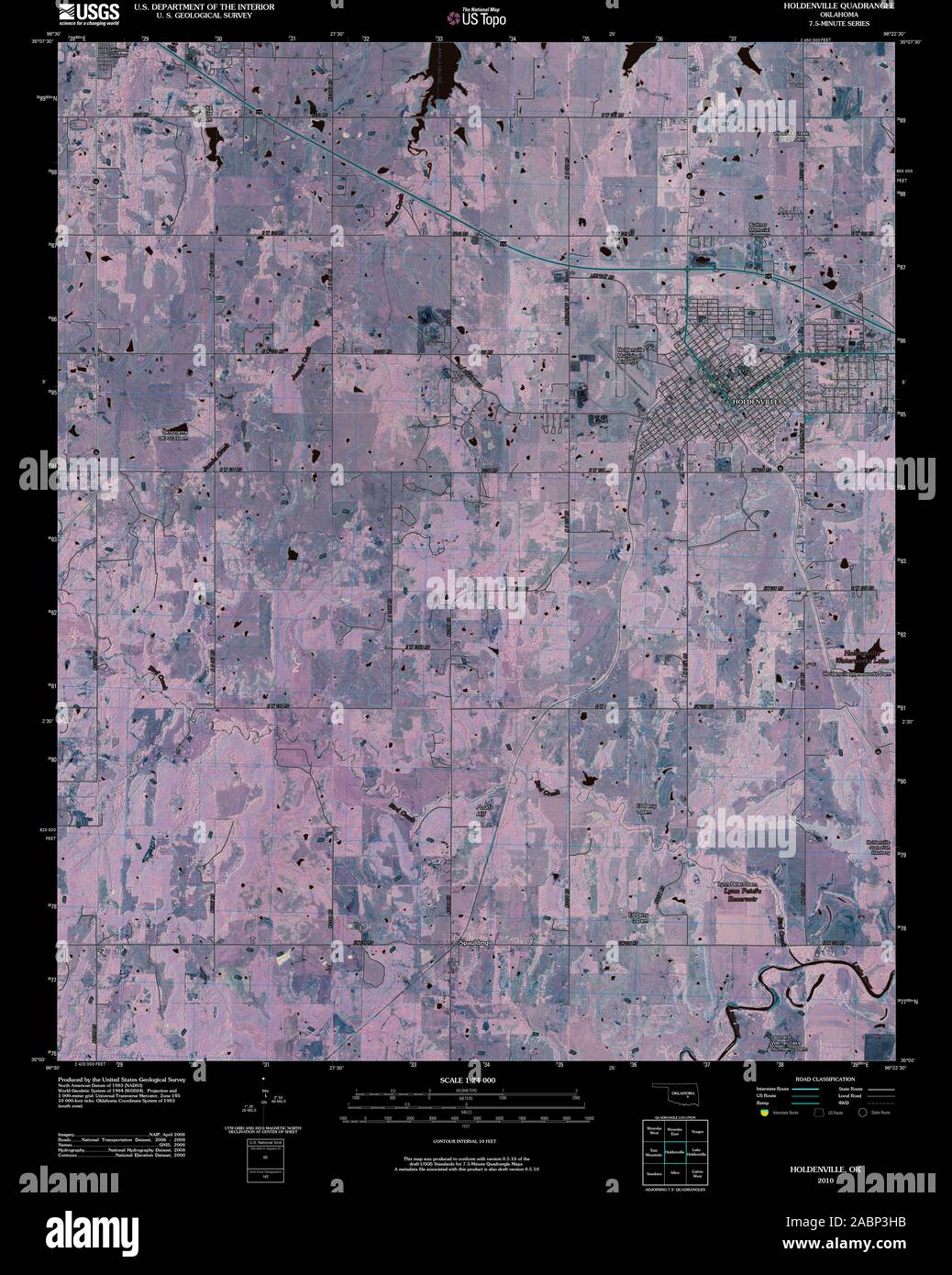 Map of holdenville hires stock photography and images Alamy