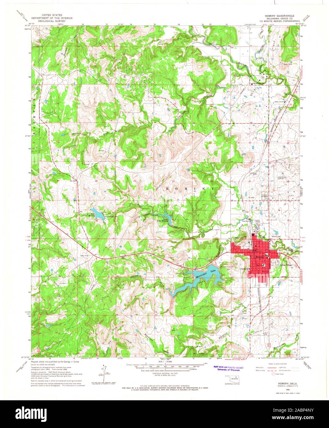 Map of hominy oklahoma Cut Out Stock Images & Pictures Alamy